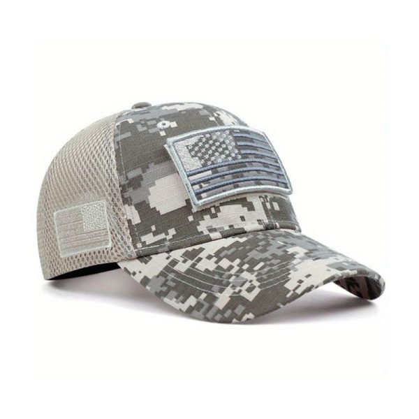 Camo Hook-and-Loop Mesh Cap