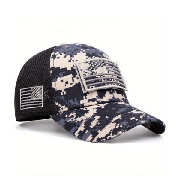 Camo Hook-and-Loop Mesh Cap