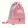 Pink Outdoor Drawstring Backpack.